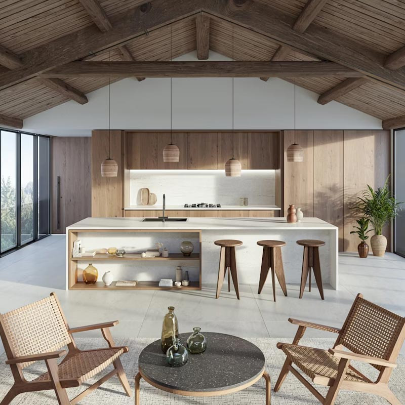 Plan de travail en Quartz Silestone® Raw A
